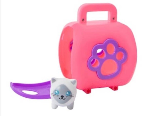Pocket Pets (Series 4) - Sia the Blue Point Siamese Kitty Cat with Carrier