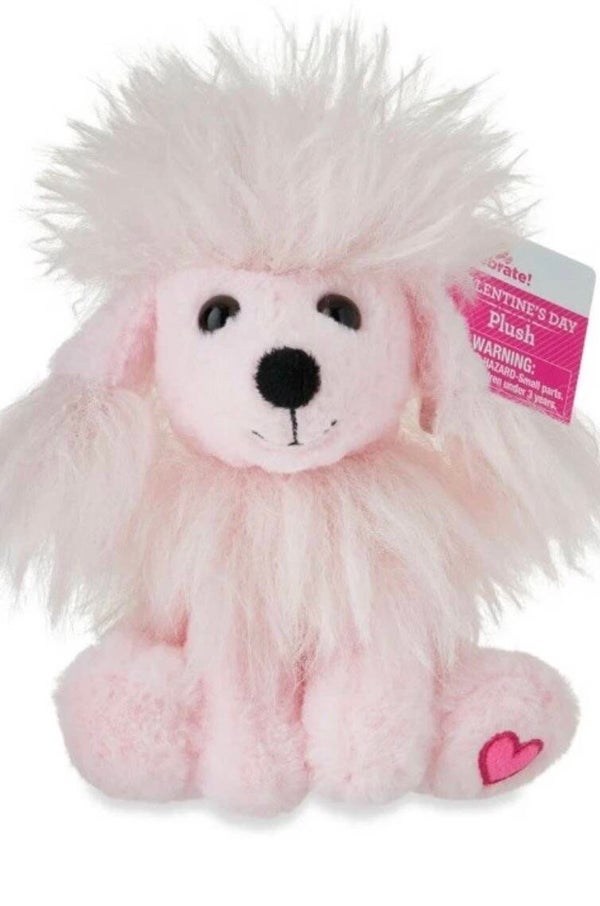 Fluffy Pink Poodle plush toy