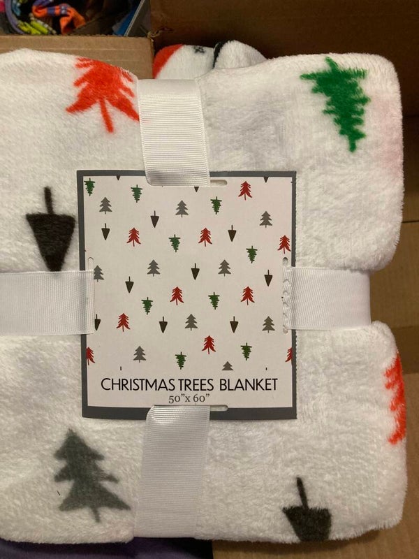 Christmas Trees Cuddle Bundle - pillow & blanket