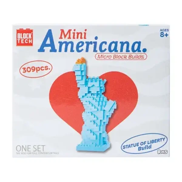 Block Tech® Mini Americana Micro Block Builds Set - Statue of Liberty