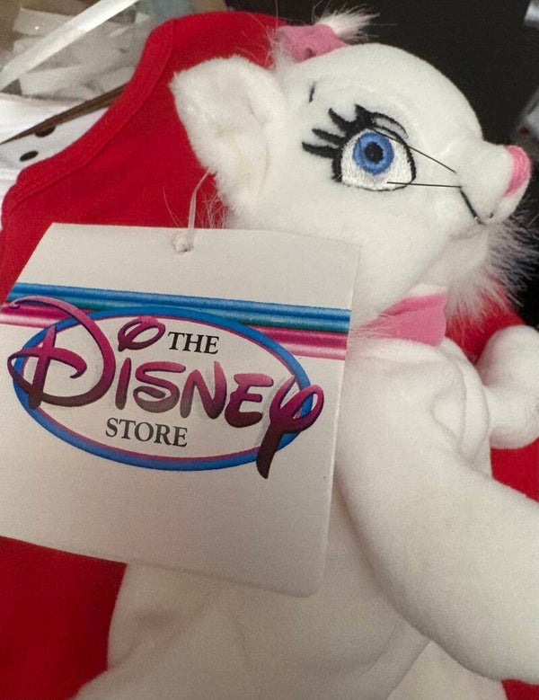 Disney Aristocats Marie the Kitten bean bag plush toy