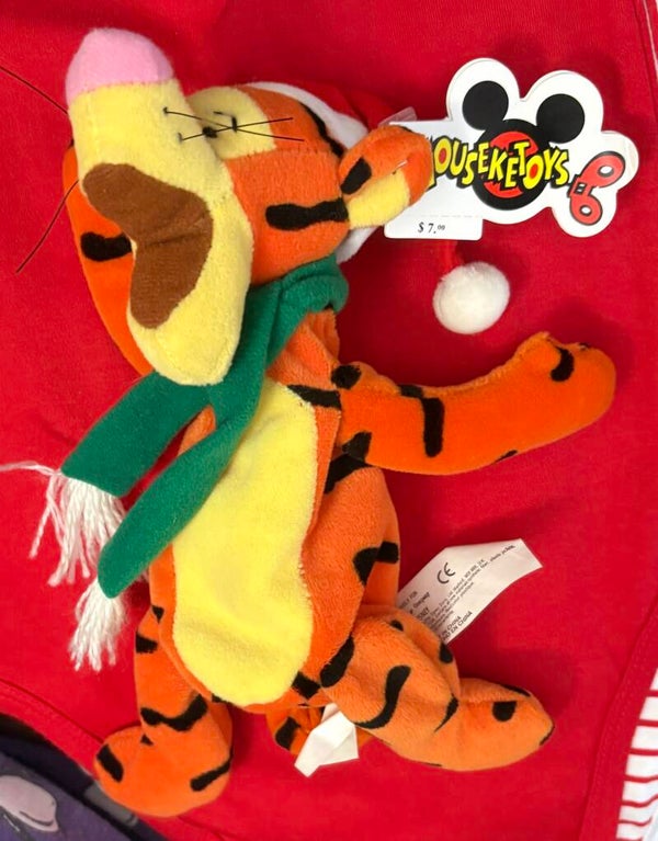 Disney Winnie the Pooh Christmas Holiday Tigger bean bag plush toy