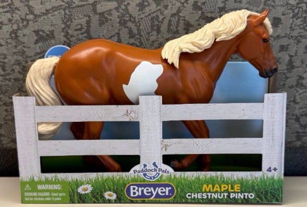 Breyer Farms Paddock Pals Toy Horse - Maple the Chestnut Pinto
