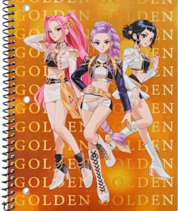 Netflix K-Pop Demon Hunters Notebook - Golden