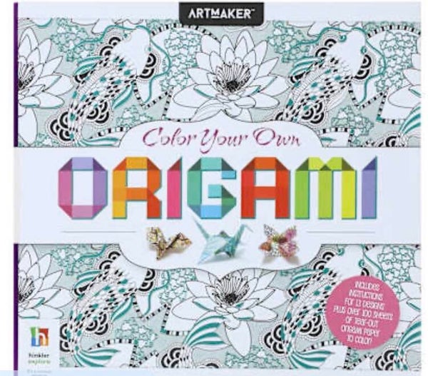 Artmaker Color Your Own Origami Book
