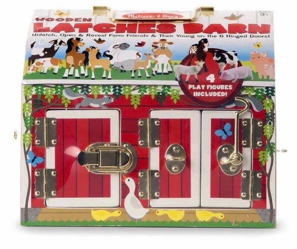Melissa and Doug Latches Barn with Animals Play Set