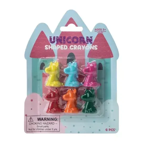 Shaped Crayons - Unicorns