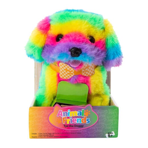 Plush Animal Friends With Remote Control Leash - Rainbow Dog