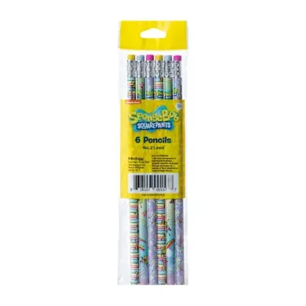 Pack of No. 2 Lead Pencils (6-Count) - SpongeBob Squarepants