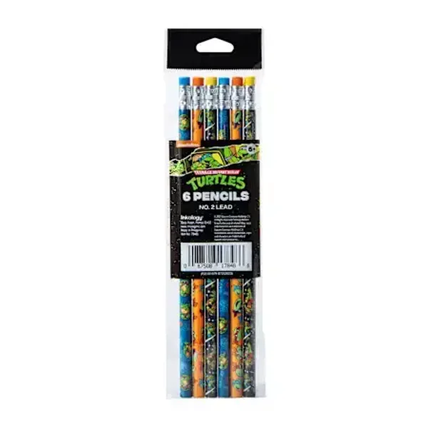 Pack of No. 2 Lead Pencils (6-Count) - Teenage Mutant Ninja Turtles (TMNT)