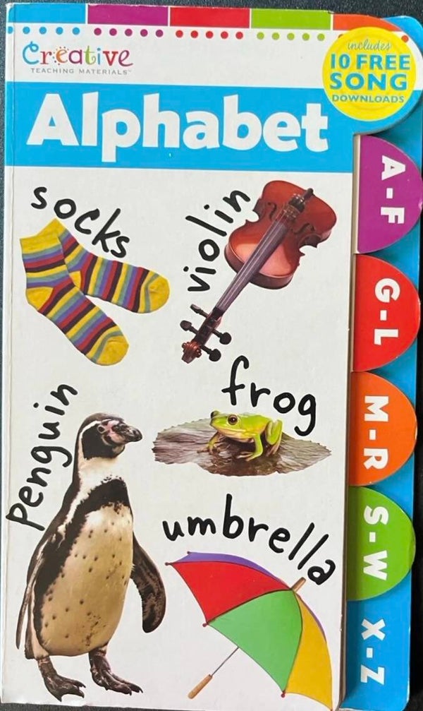 Alphabet tabbed board book