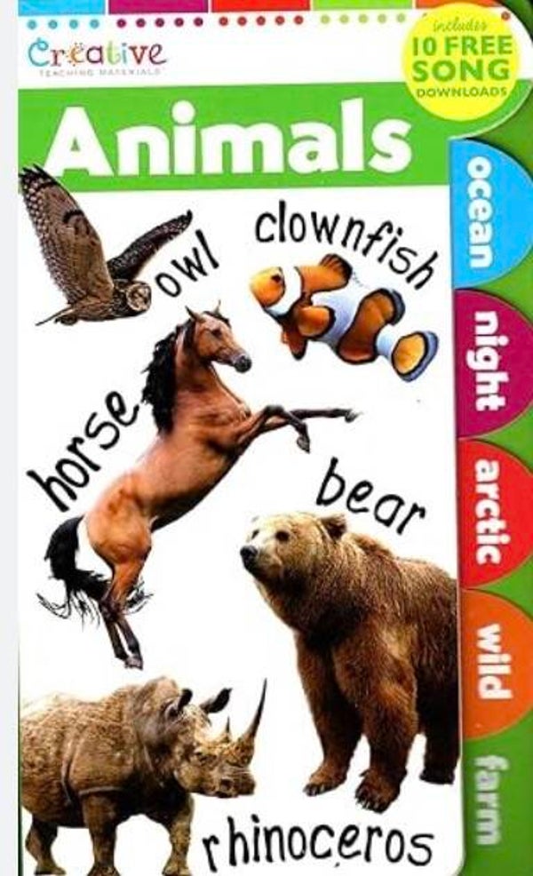 Animals tabbed board book
