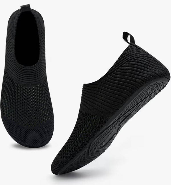 Women’s Aqua Socks (Water Shoes) - black pink grey teal navy blue