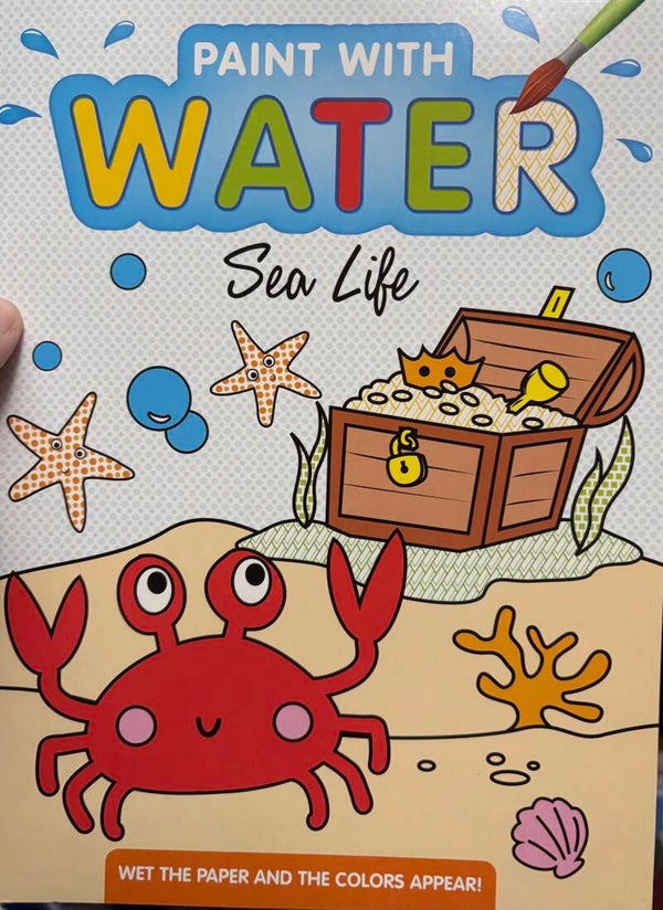 Paint with Water book - Sea Life