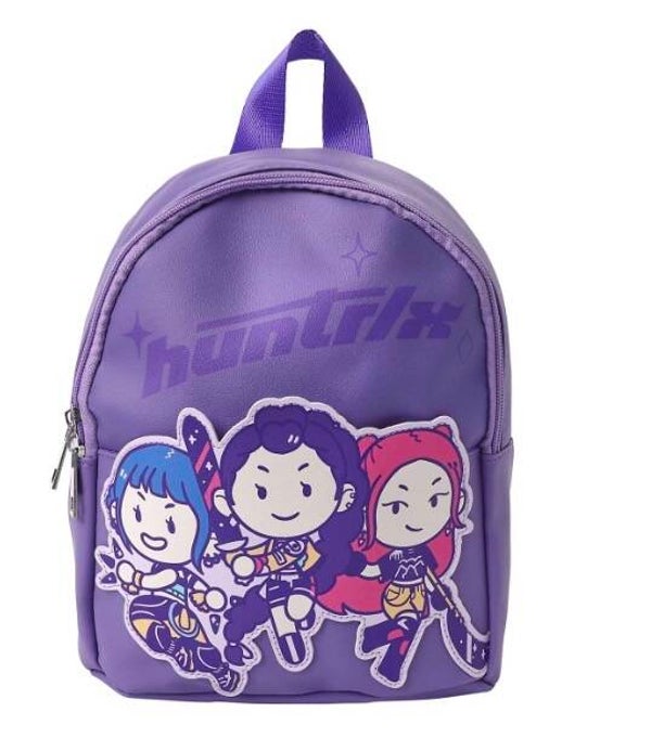 K-Pop Huntr/x (purple) Mini Backpack or Purse (preschooler size)