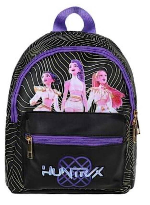 K-Pop Huntr/x (black) Mini Backpack or Purse (preschooler size)
