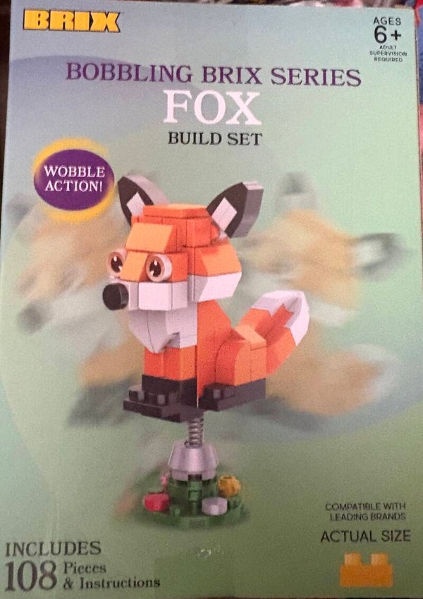 Bobbling Brix Series  -  Fox Build Set