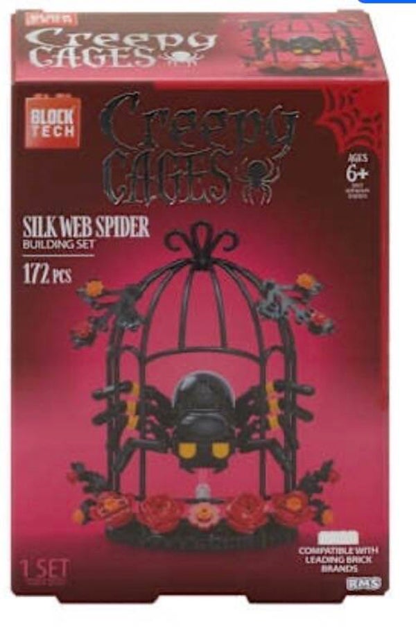 Block Tech Creepy Cages Building Set - Spider