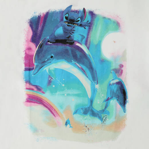Disney Lilo & Stitch Dolphin Graphic Tee (adult unisex T-shirt