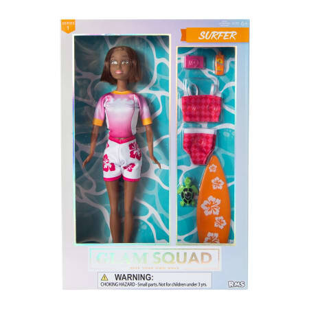 Surfer Doll by Glam Squad (dark skin) | Learning Made Fun With