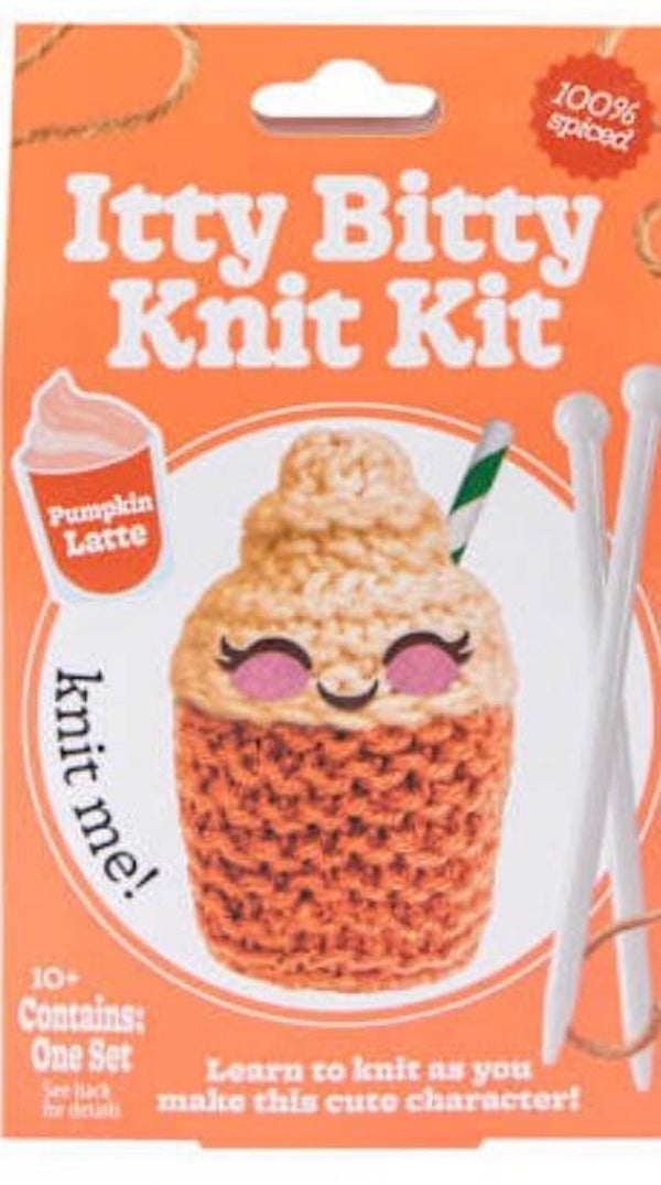 Itty Bitty Knit Kit - Pumpkin Latte