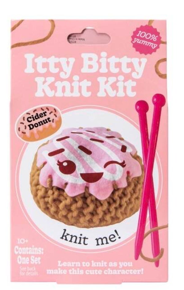 Itty Bitty Knit Kit - Cider Donut