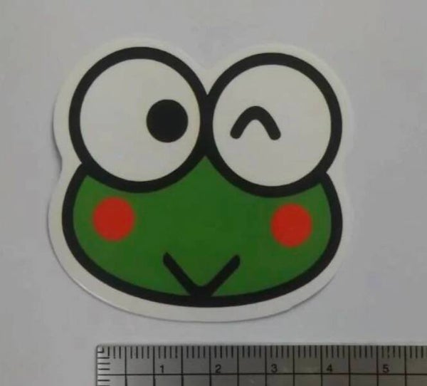 Hello Kitty And Friends Individual Stickers - Keroppi Face