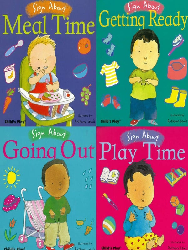 Sign About board books (sign language learning)