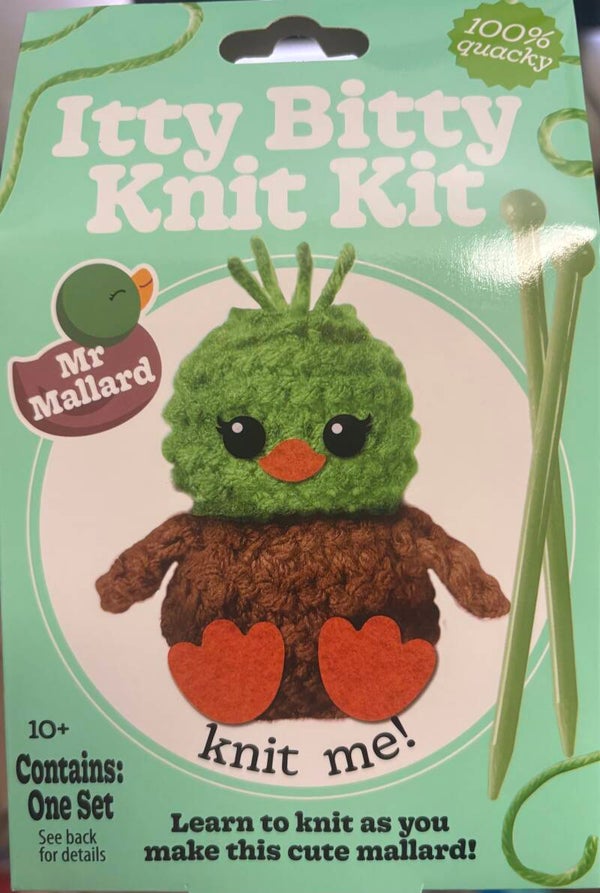 Itty Bitty Knit Kit - Mr Mallard the Duck