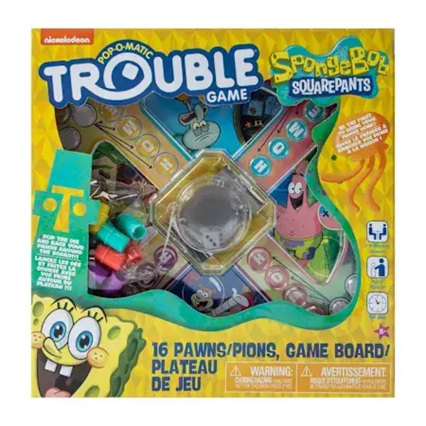 Spongebob Squarepants Pop-O-Matic Trouble Game