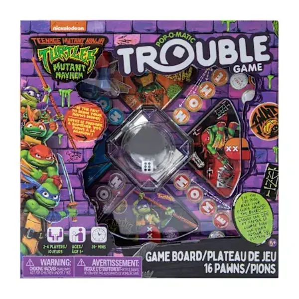 Teenage Mutant Ninja Turtles Pop-O-Matic Trouble Game