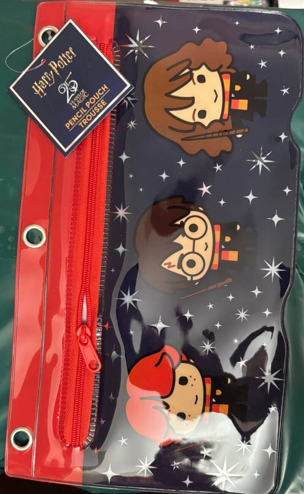 WB Harry Potter & Friends with Hogwarts Shield Pencil Pouch