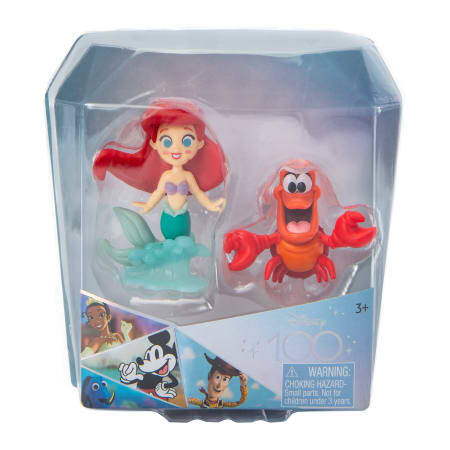 Disney 100 Pixar Figure Set 2 Pack - Ariel & Sebastian | Learning