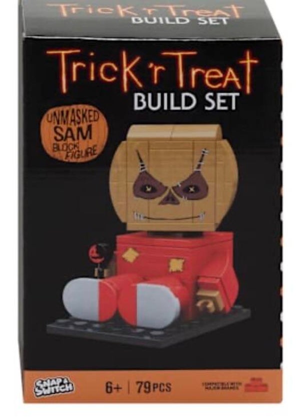 Unmasked Sam Halloween Characters Block Figure Build Set