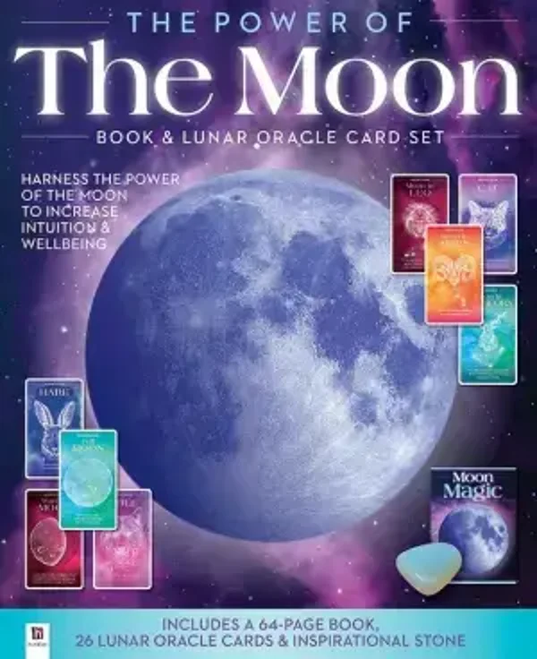 The Power Of The Moon: Book & Lunar Oracle Card Set with Moonstone