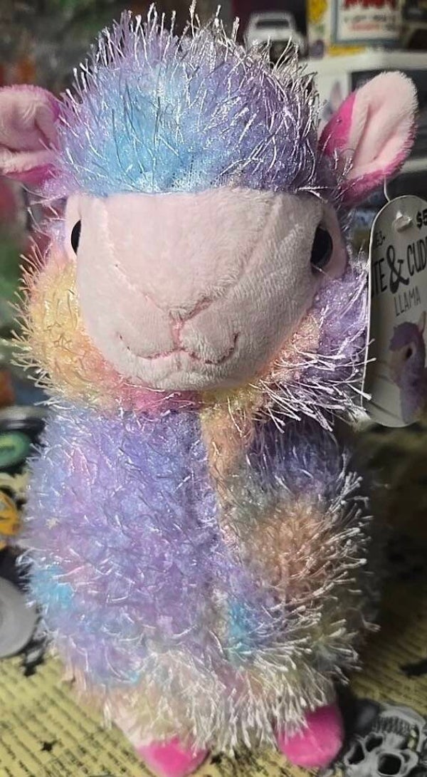 Silky Soft Rainbow Llama plush toy