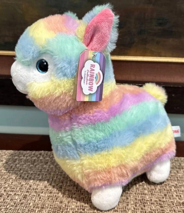 Fluffy Soft Rainbow Llama plush toy