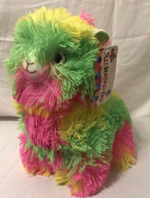 Shaggy Llama colorful plush toy