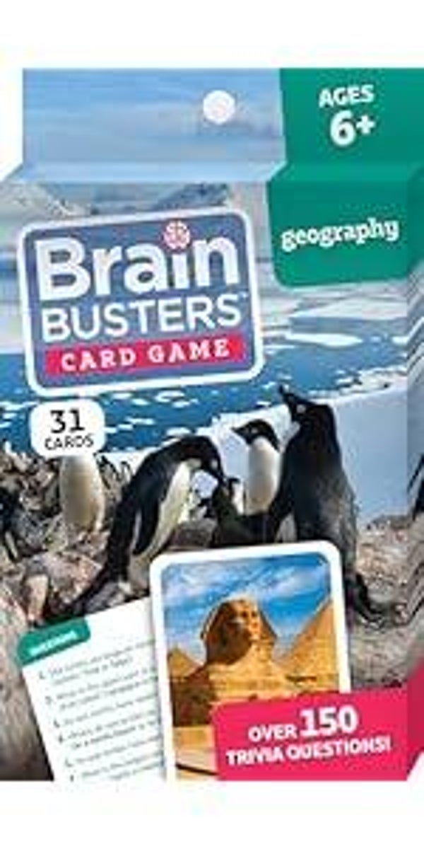Brain Busters Trivia Card Game - Geography