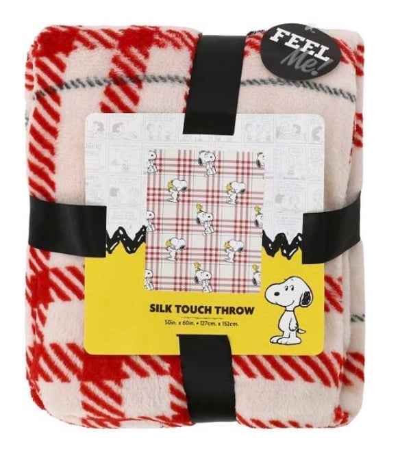 Peanuts Plush Throw Blanket - Snoopy and Woodstock