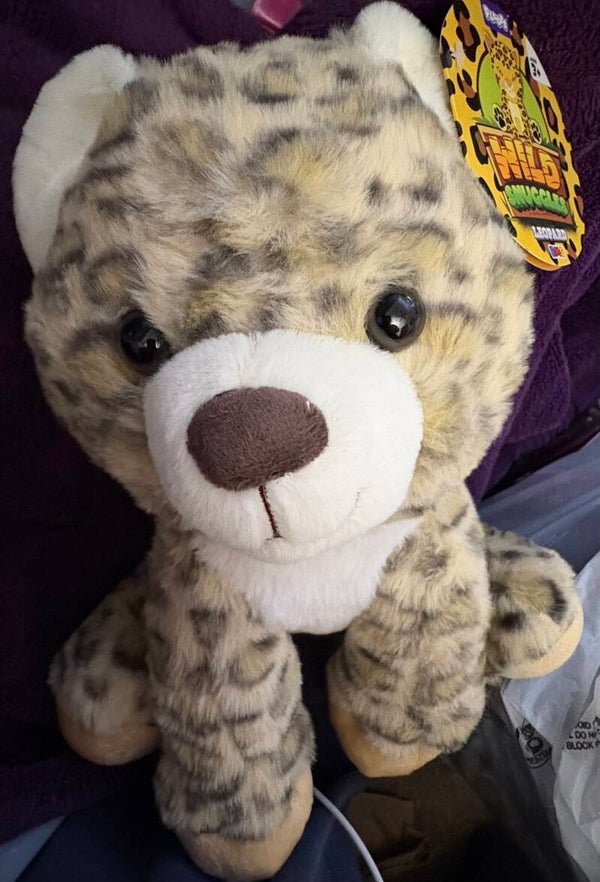 Ploofs Wild Snuggles Leopard Plush Toy