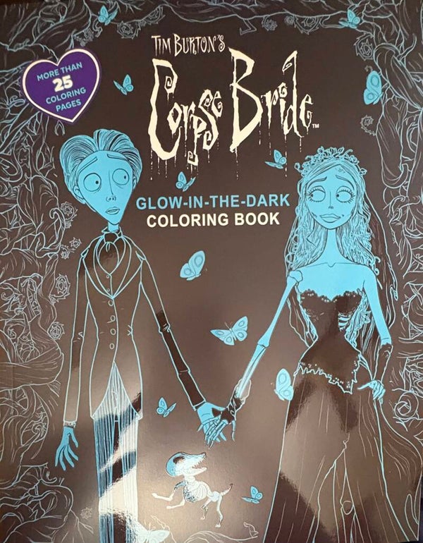 WB Tim Burton's The Corpse Bride Glow-in-the-Dark Coloring Book - Jack and Sally cover
