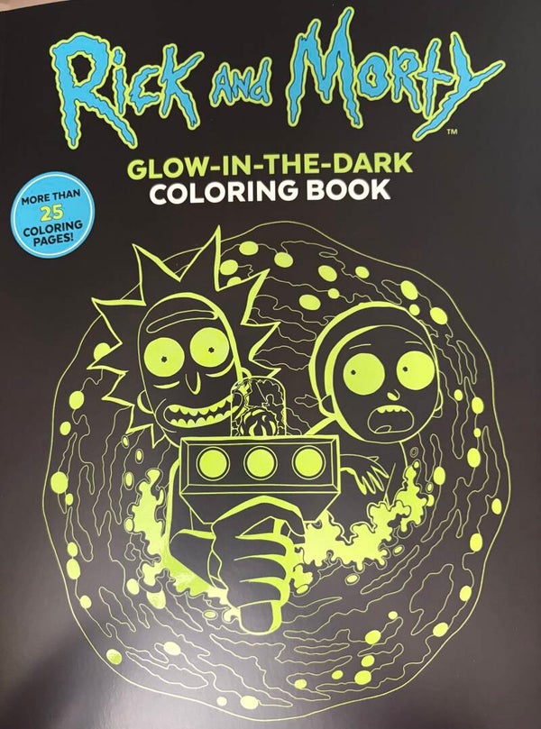 WB Rick and Morty Glow-in-the-Dark Coloring Book - Jack and Sally cover