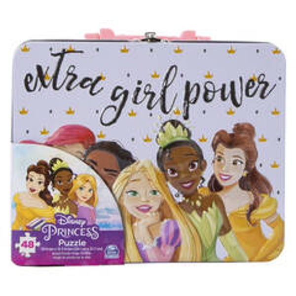 Metal Lunch Box with puzzle - Disney Princesses