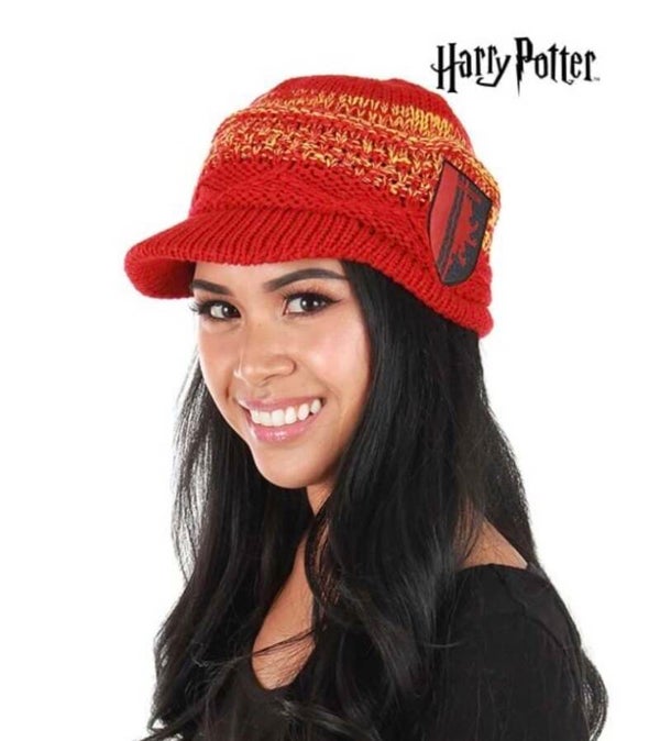 Harry Potter Knit Brim Cap and other hats - Red Gryffindor
