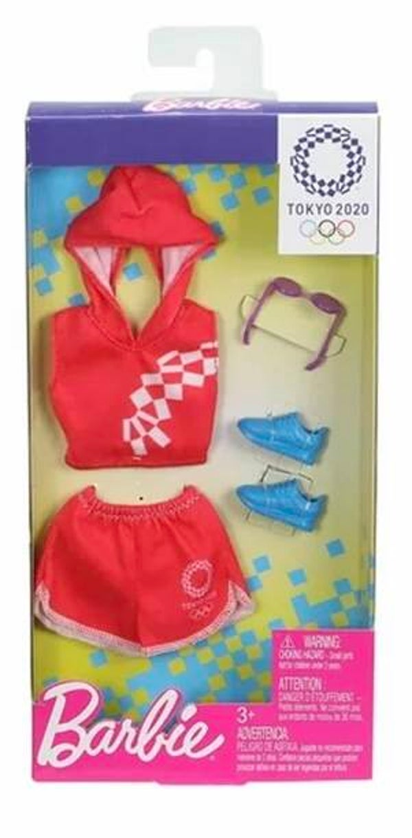 Barbie Fashion Set - Tokyo Olympics 2020 - Red Set