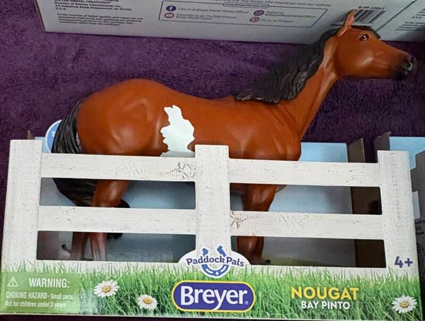 Breyer Farms Toy Horse (Barbie Sized) - Nougat the Bay Pinto