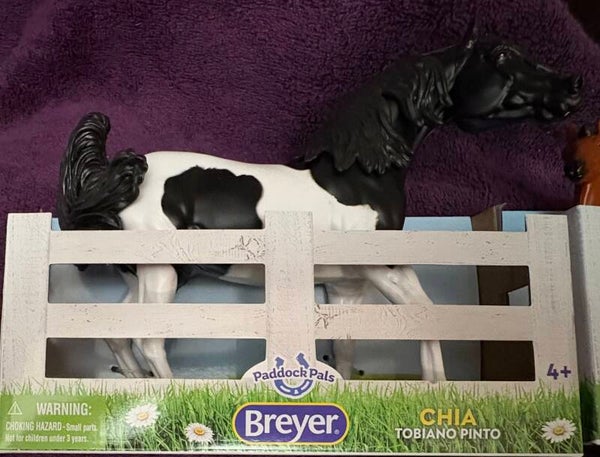 Breyer Farms Toy Horse (Barbie Sized) - Chia the Tobiano Pinto