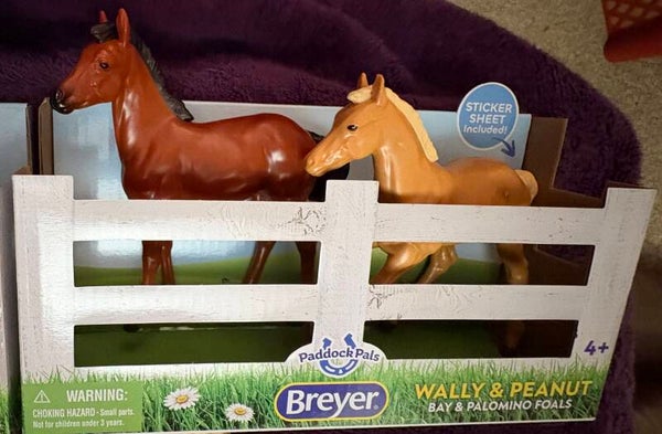 Breyer Farms Toy Horse Foals (Barbie Sized) - Wally and Peanut