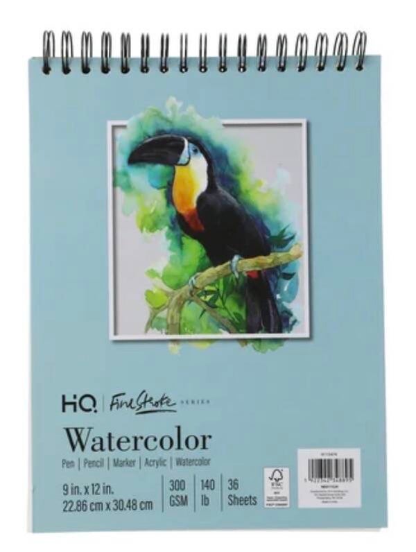 Large Watercolor Sketchbook (Spiral Bound)